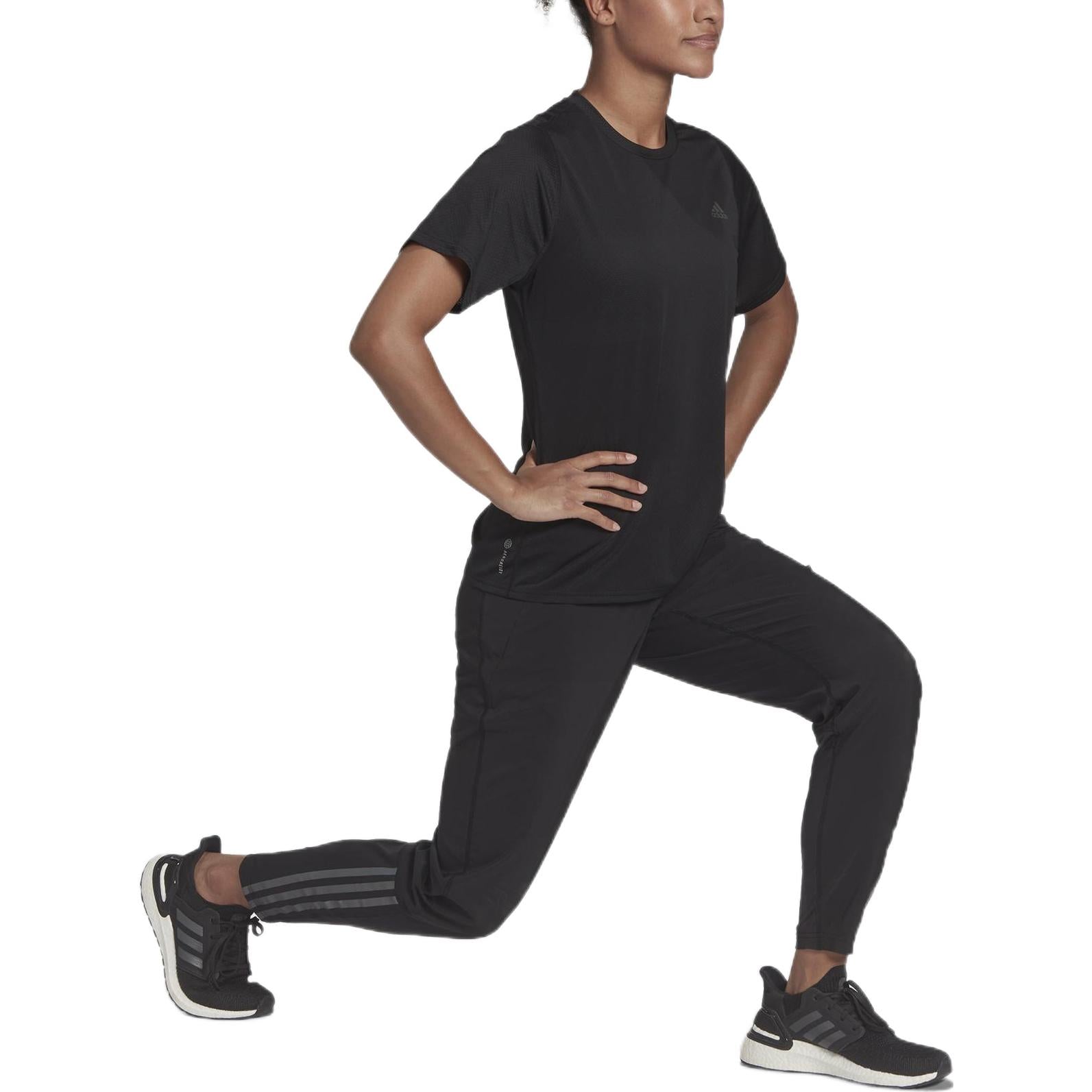 (WMNS) adidas Run Icons 3-Stripes Wind Running Pants Asia Sizing 'Black' HB6501