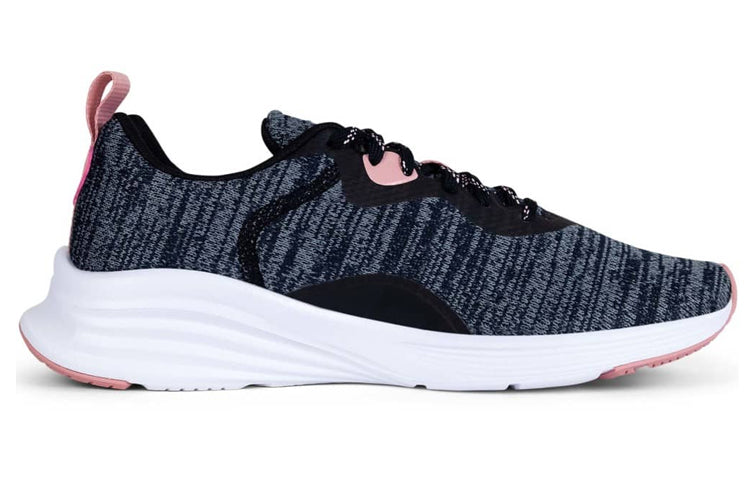 (WMNS) PUMA Hybrid Fuego Knit 'Black White Bridal Rose' 192957-01