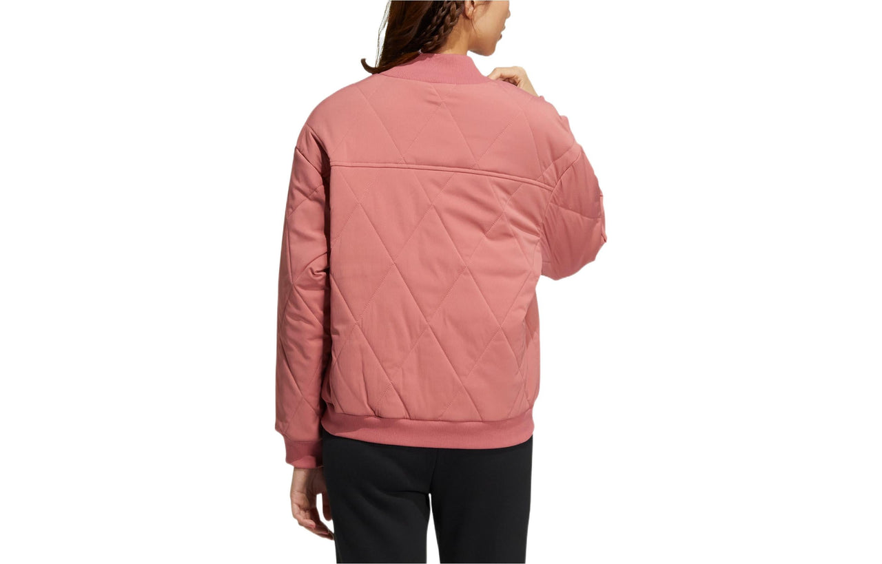 (WMNS) adidas Neo Logo Bomber Jacket 'Pink' HN2434