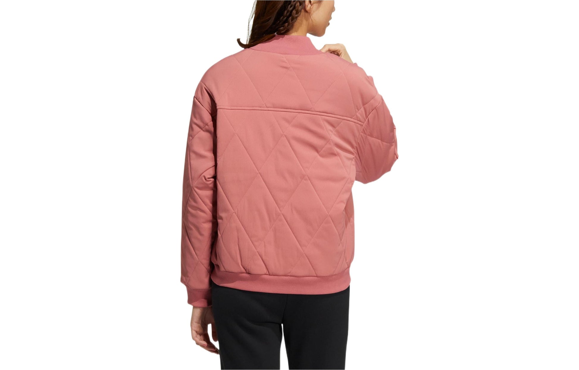 (WMNS) adidas Neo Logo Bomber Jacket 'Pink' HN2434