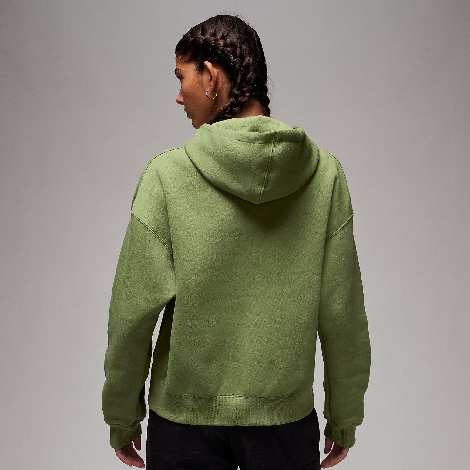 (WMNS) Air Jordan Brooklyn Fleece Graphic Hoodie 'Grass Green' FD7154-340