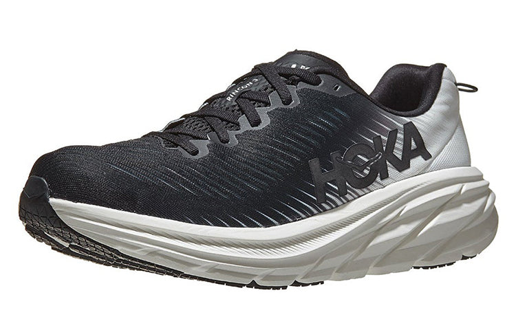 (WMNS) HOKA ONE ONE Rincon 3 Wide 'Black White' 1121371-BWHT