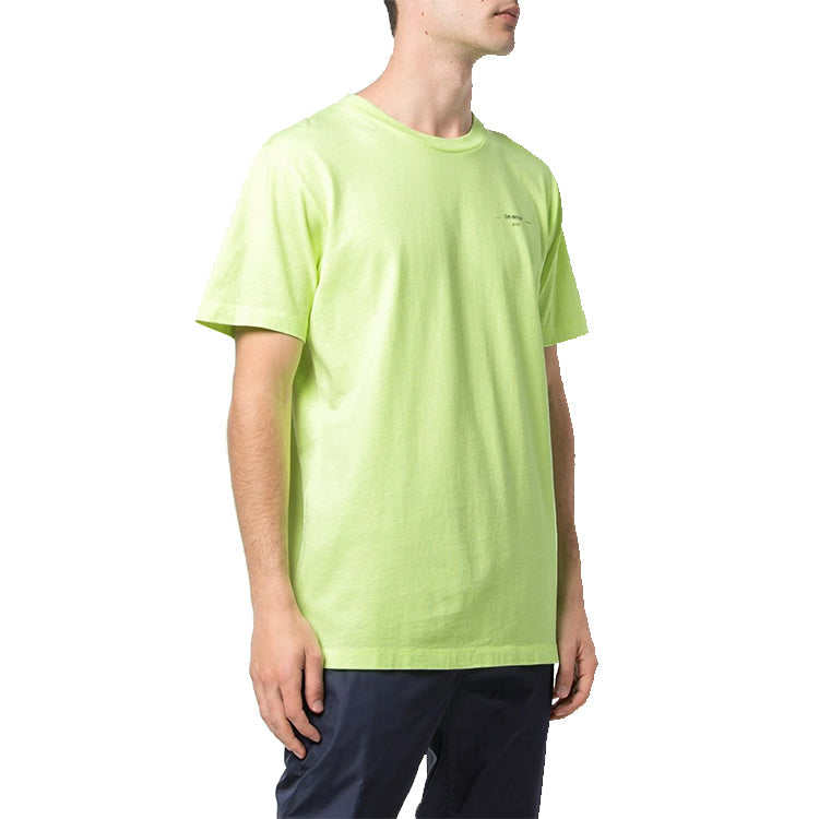 Off-White Small Logo Round Neck Short Sleeve Green OMAA027R201850176210