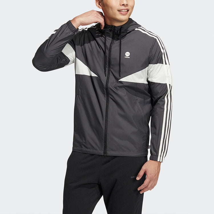 adidas neo Sports Hooded Jacket Black HM7430