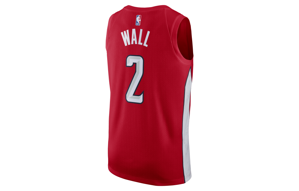 Nike MENS John Wall Washington Wizards Swingman 2 NBA Basketball Jersey Red BQ1179-657