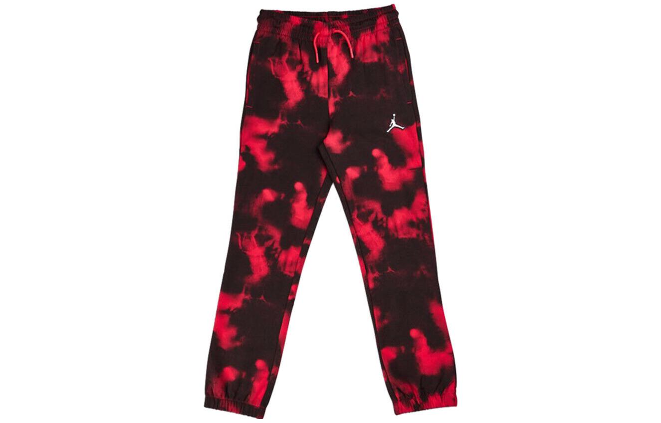 (GS) Air Jordan Tie Dye Jumpman Sweatpants 'Red' 35A883-A9V