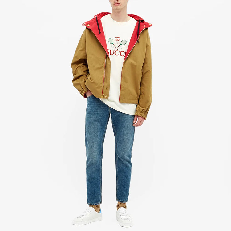 Gucci Reversible Logo Arm Hooded Jacket 'Red' 618902-ZAEOM-6082