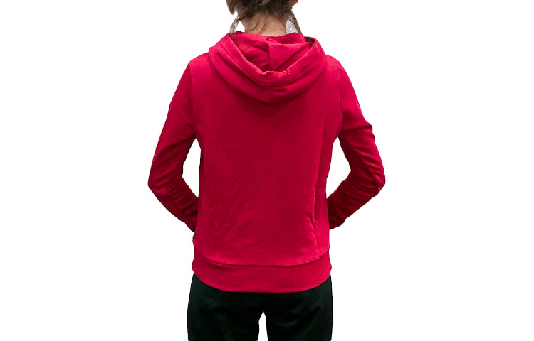(WMNS) Converse Star Chevron Embroidered Pullover Hoodie Asia Sizing 'Red' 10008923-A10
