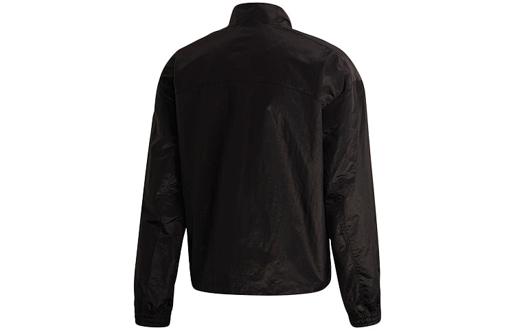 Men's Y-3 Sports Zipper Stand Collar Jacket Black FN3397
