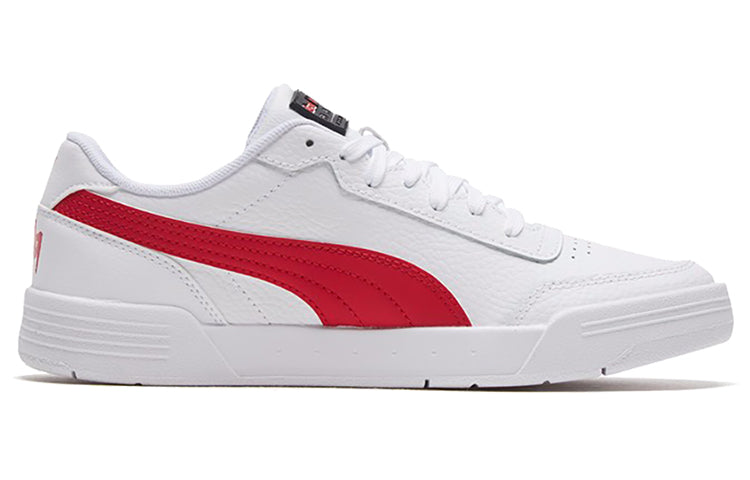 PUMA RBR Caracal White/Red Casual Low Board Shoes 339854-02