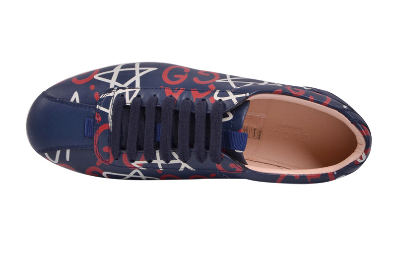 (WMNS) Gucci Apollo Star Leather GG Logo 'Navy' 408527-DSV30-4185
