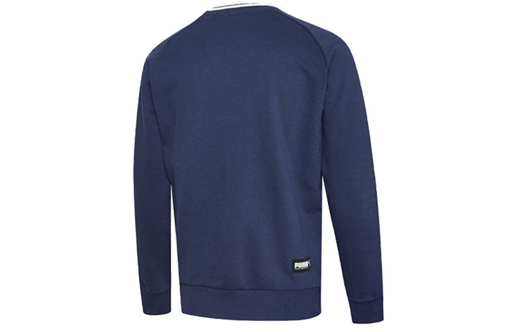 PUMA Casual Sports Breathable Alphabet Round Neck Pullover Blue 844126-06