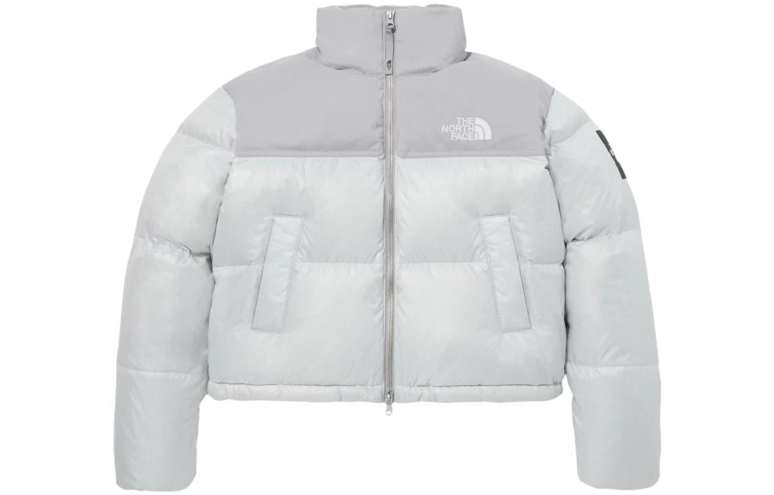 (WMNS) The North Face White Label Novelty Nuptse Down Jacket Asia Sizing 'Ice Grey' NJ1DP85L