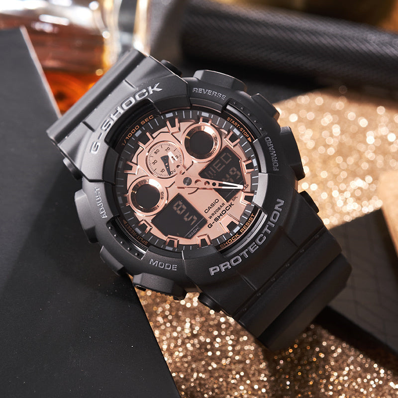CASIO G-Shock Analog-Digital 'Black Rose' GA-100MMC-1A