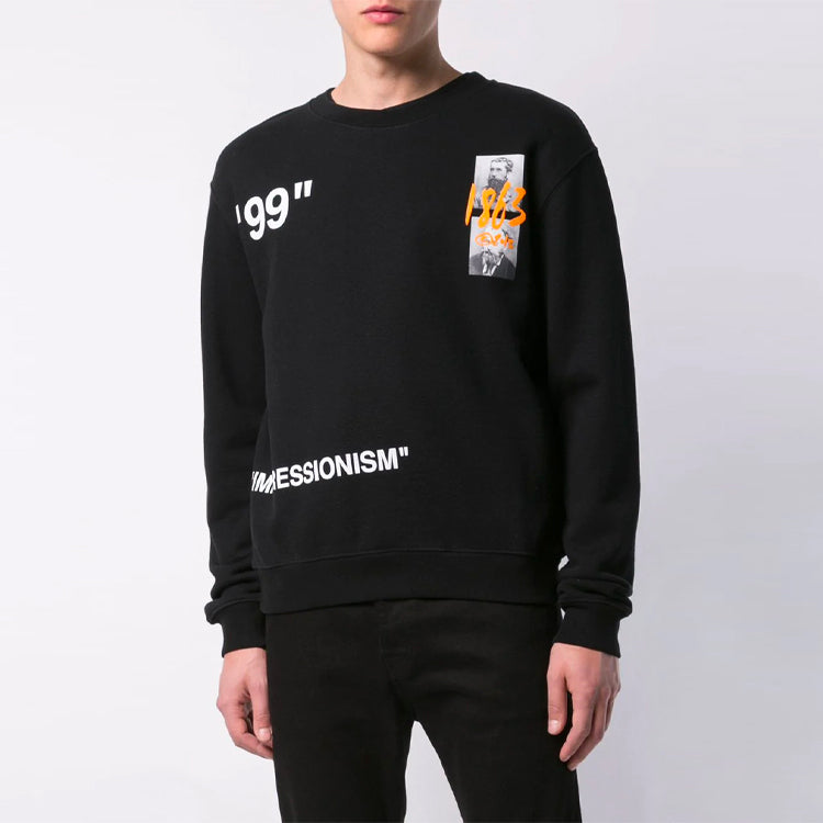 Off-White SS19 99 Impressionism Round Neck Sweater OMBA025R19B970091088