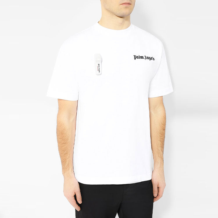 Men's PALM ANGELS Basic Short Sleeve White PMAA001S194130080110