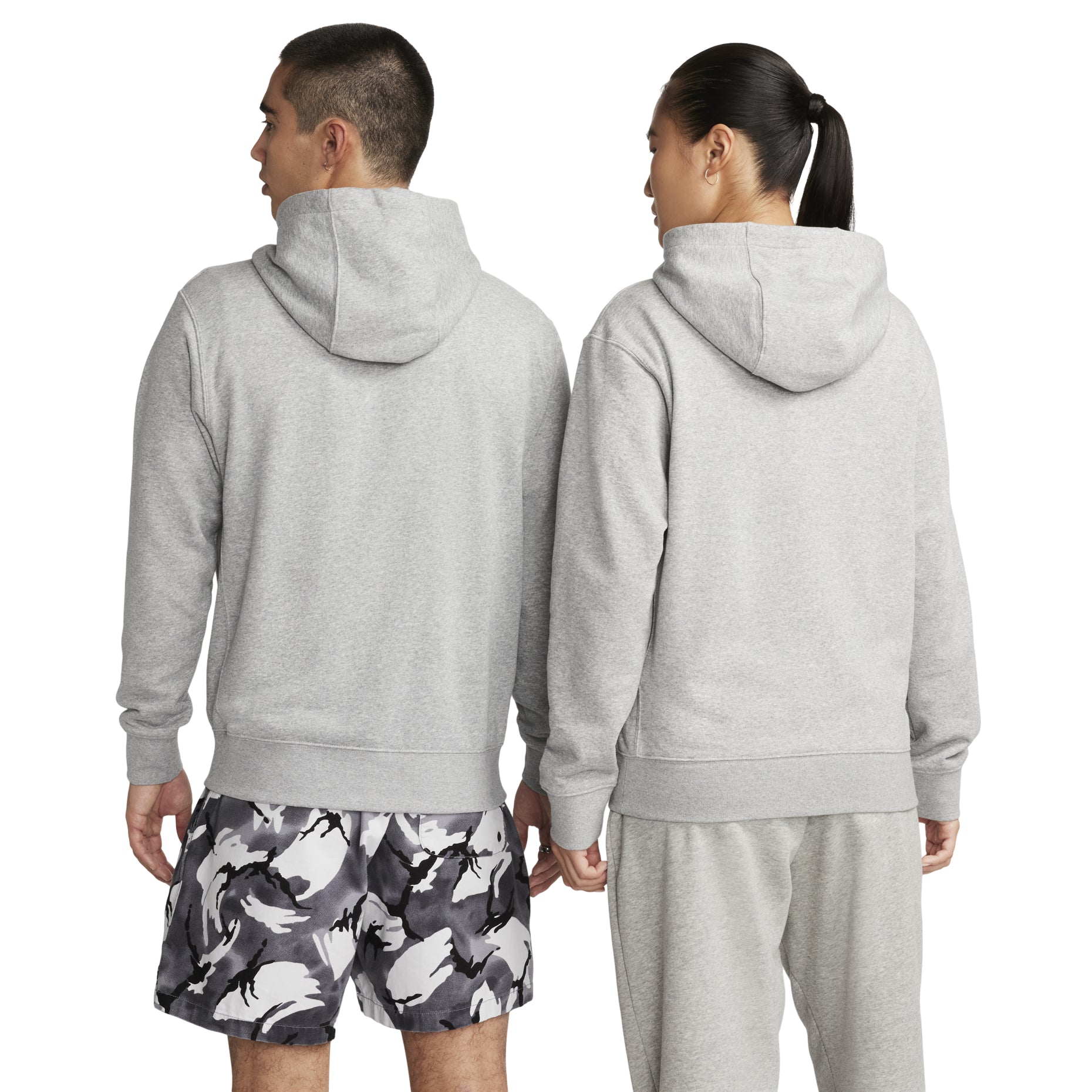 Men's Nike Basic Chest logo Hooded Zipper Gray BV2649-063