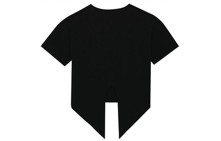(WMNS) New Balance Round Neck Casual Short Sleeve Black NEA33012-BK