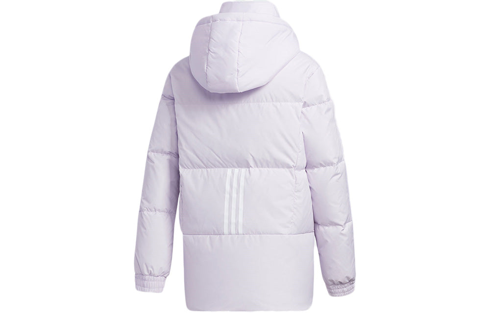 (WMNS) adidas neo Hooded Down Puffer Jacket 'Silver Dawn' GJ8791