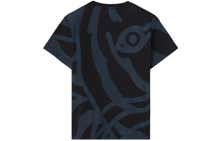 KENZO SS21 Printing Tiger Head Short Sleeve Black FB52TS8404SG-99
