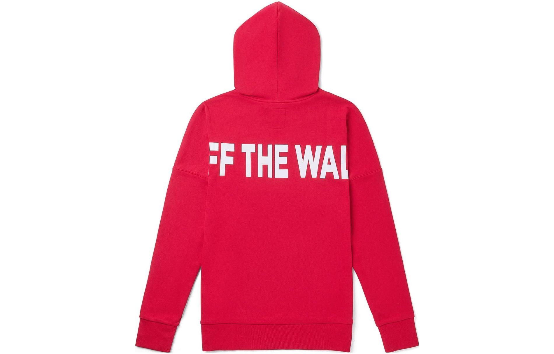 Vans Logo Off The Wall Hoodie 'Red' VN0A4MMIFTZ