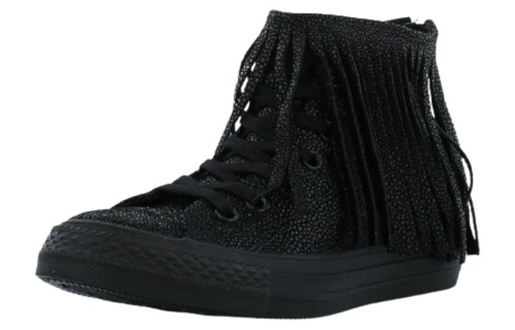 (WMNS) Converse Chuck Taylor All Star Fringe 'Black' 553331C