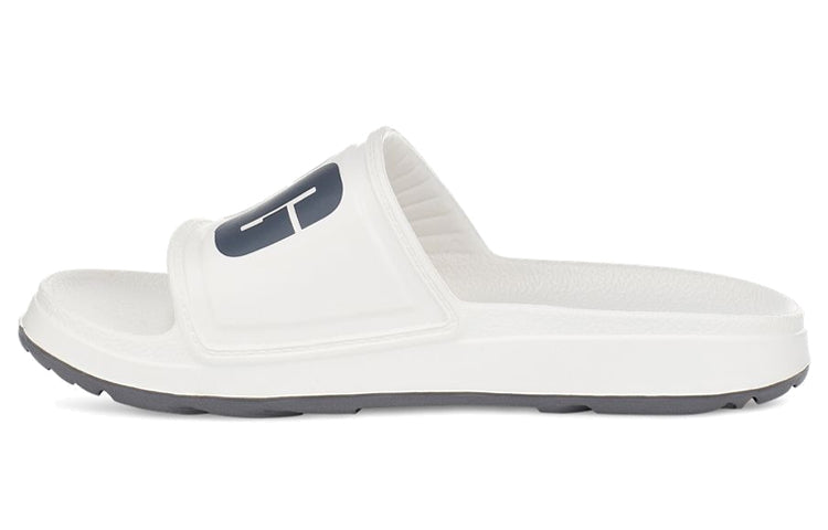 (WMNS) UGG Wilcox Slide Minimalistic Cozy Thick Sole White 1113457-WHT