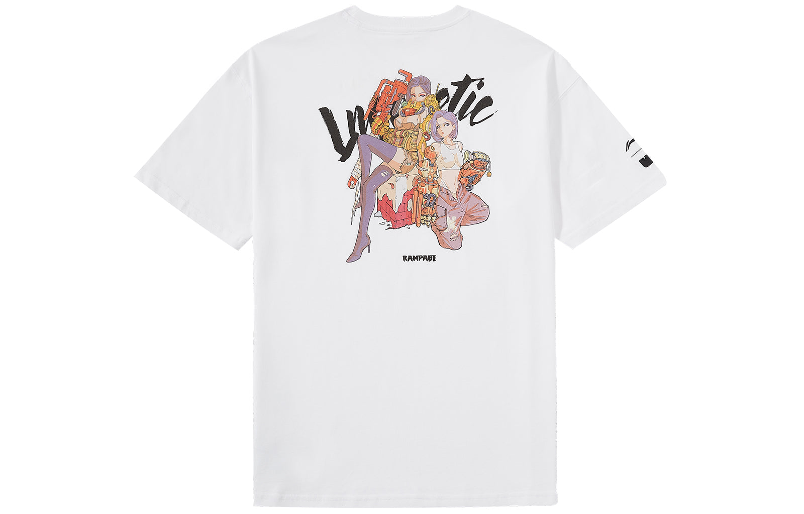 Li-Ning Crossover China Player Series Printing Loose Tee 'White Red' LHSS003-1