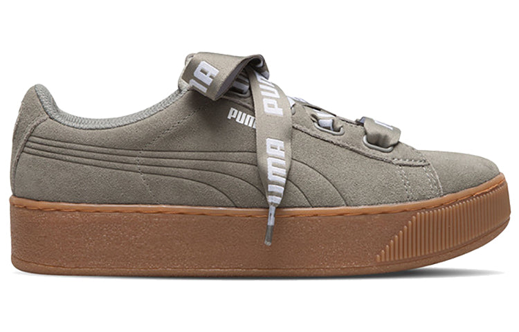 (WMNS) PUMA Vikky Platform Ribbon Grey/Brown 365314-03