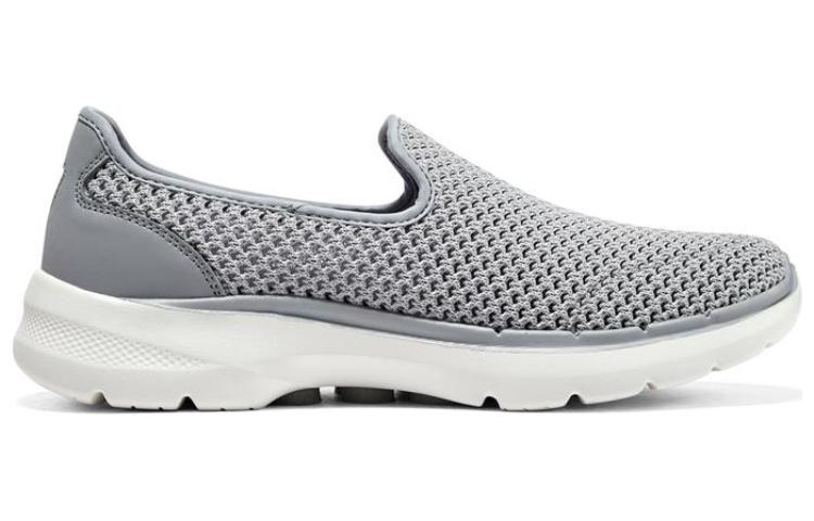 (WMNS) Skechers Go Walk 6 Shoes 'Grey White' 896231-GRY