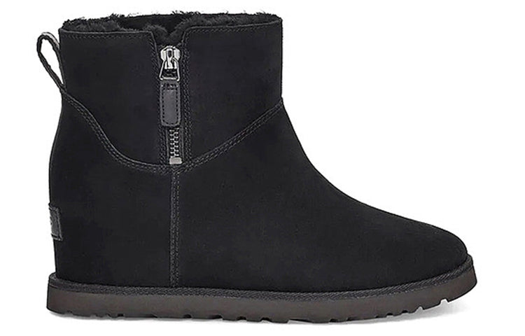 (WMNS) UGG Classic Femme Zip Mini Snow Boots Black 1117535-BLK