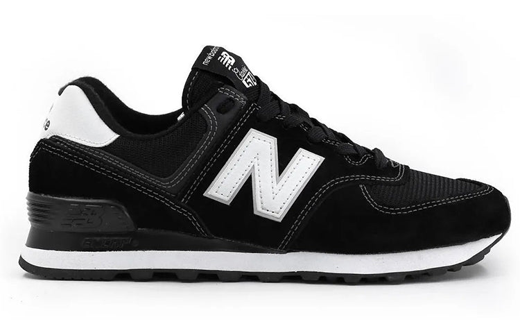 New Balance 574 Series Low Tops Casual Black White ML574EW2