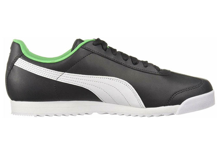 PUMA Roma Basic+ Low Top Running Shoes Black/Green 369571-01