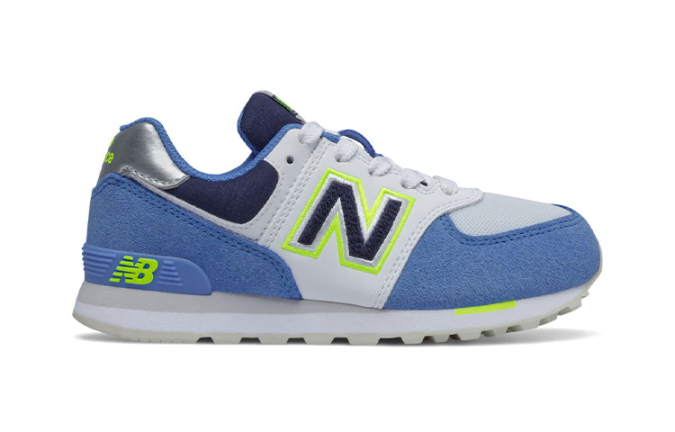 New Balance Kids' 574 Varsity Sport Blue/Green PC574NLE