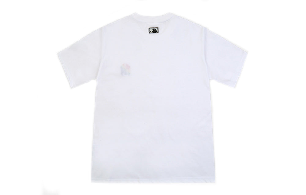 MLB NY Multi-Color Logo Short Sleeve Unisex White 31TSR1031-50W