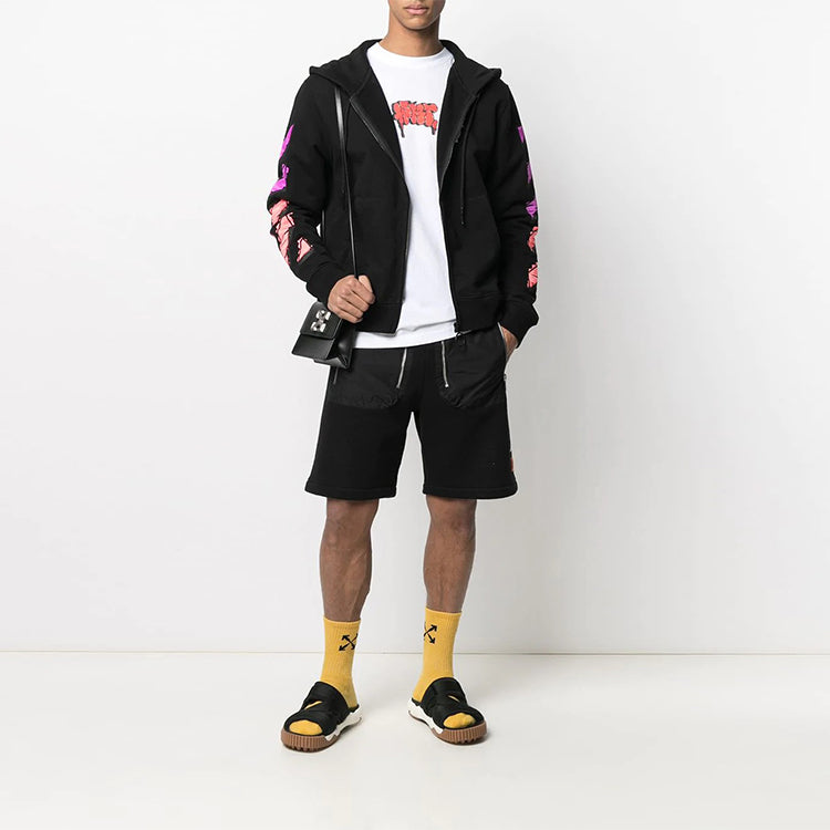 Off-White SS21 Logo Printing Round Neck Pullover Short Sleeve White OMAA027R21JER0100125
