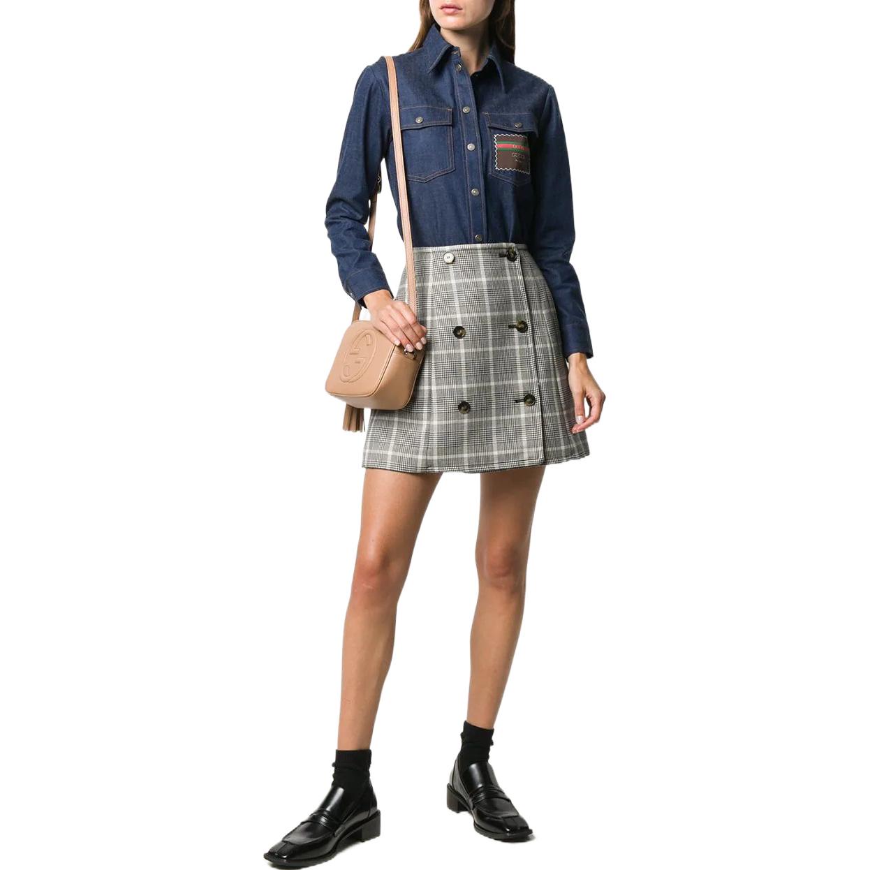 (WMNS) Gucci Denim shirt with Gucci Boutique 'Blue' 628881-XDA93-4759
