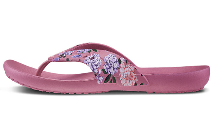 (WMNS) Crocs Kadee Printing Flip-Flops Pink 206190-9A5