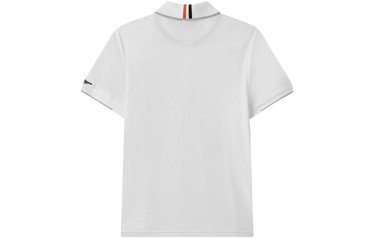 FILA Logo Embroidery Casual Short Sleeve PoloShirt Men's White F11M128116F-WT