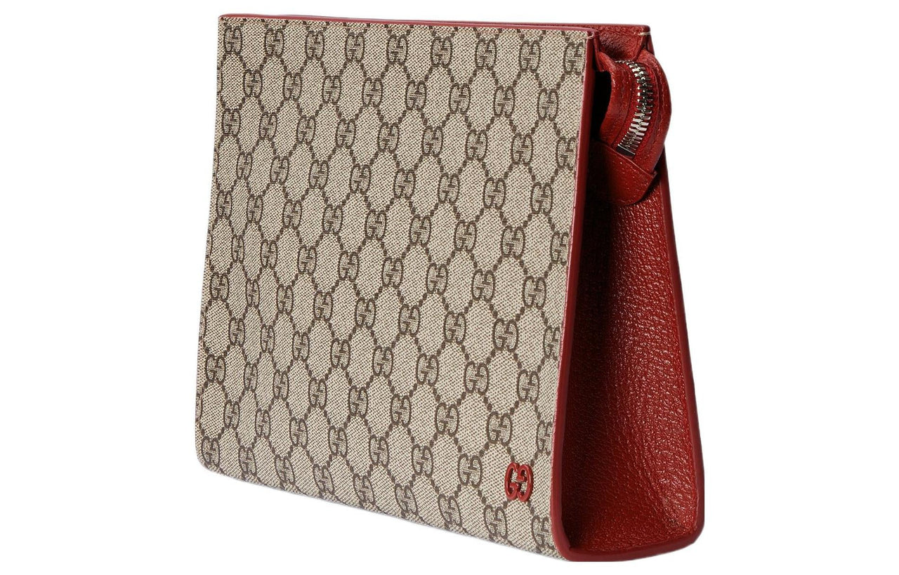 Gucci Pouch With GG Detail 'Beige Ebony Supreme' 768255-FACQC-9752