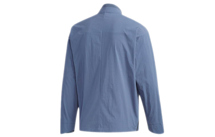 adidas Wj Jkt Wv Sports Stylish aviator Jacket Blue Gray FK4477