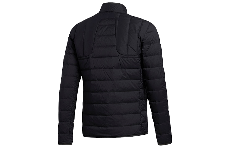 adidas Thin and light Long Sleeves Stand Collar Down Jacket Black FS6941