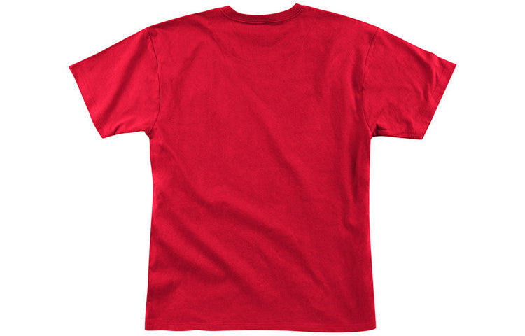Mitchell & Ness big face Series Casual Sports Short Sleeve Gray Memphis Grizzlies Unisex Red SSTEBW19070-VGRRED1