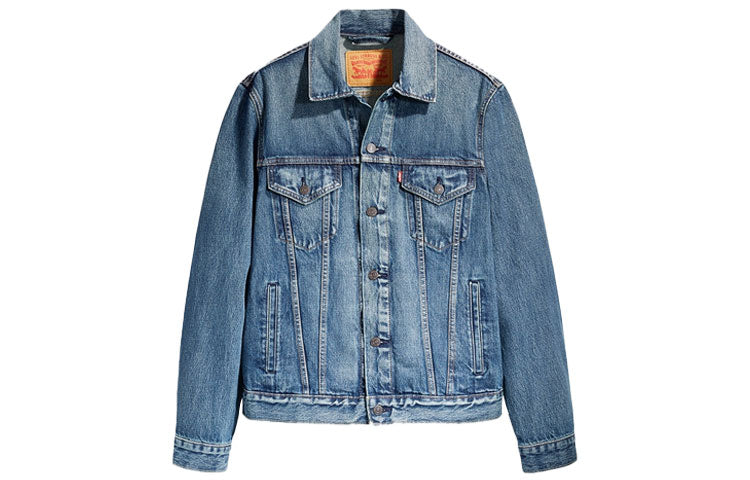 Men's Levis Casual lapel Denim Jacket Denim 85248-0008