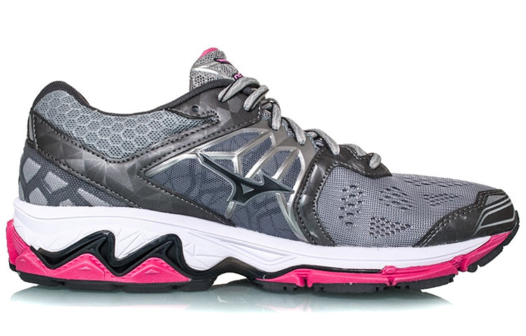 Mizuno Wave Horizon Low Tops Wear-resistant Gray Pink White J1GD172622