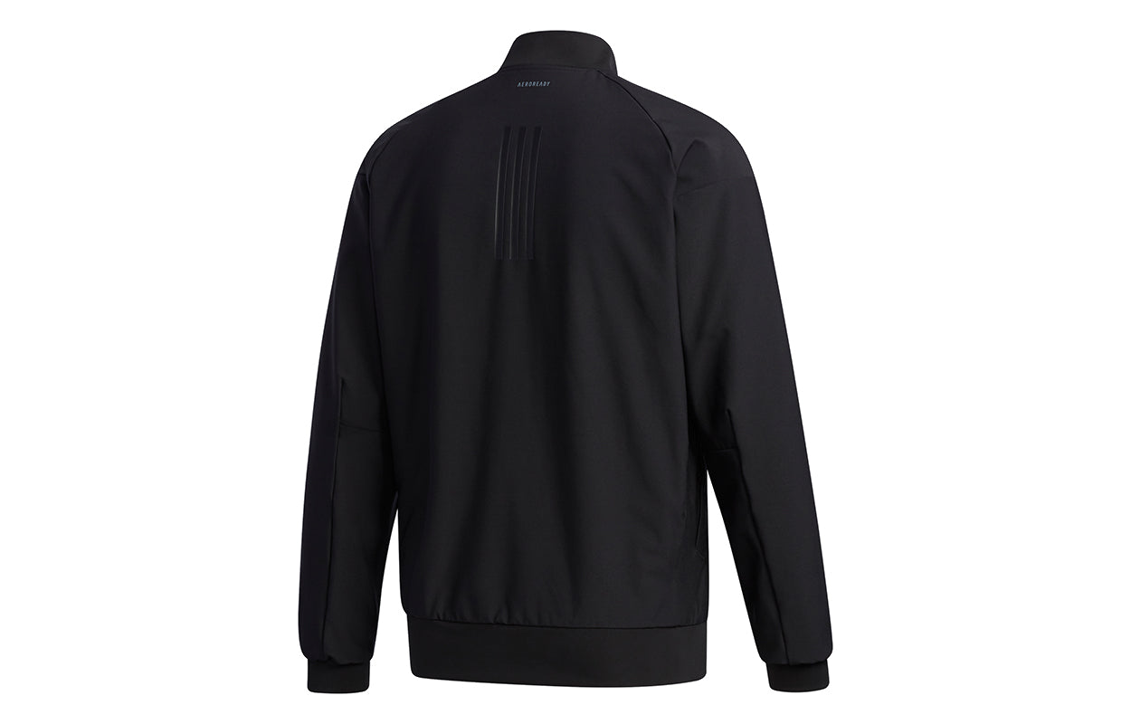 Men's adidas logo Tennis Sports Jacket Black FK1411