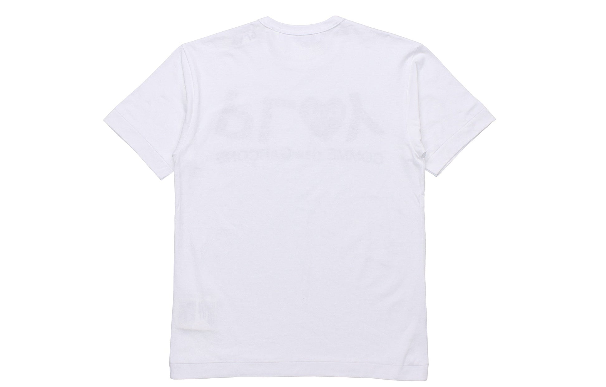 COMME des GARCONS PLAY Inverted Text T-Shirt 'White' AZ-T068-051-1