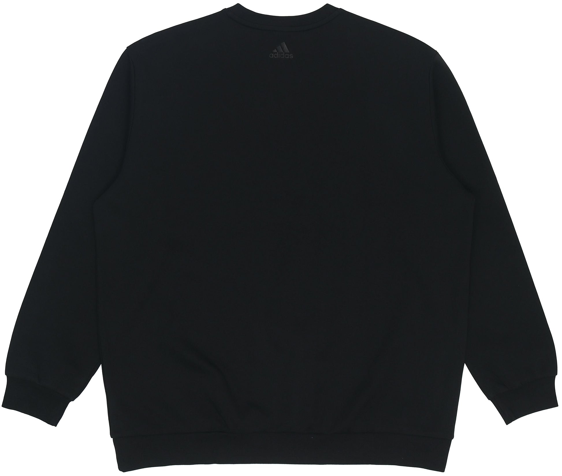 Men's adidas Logo Printing Round Neck Pullover Long Sleeves Autumn Black HM2960
