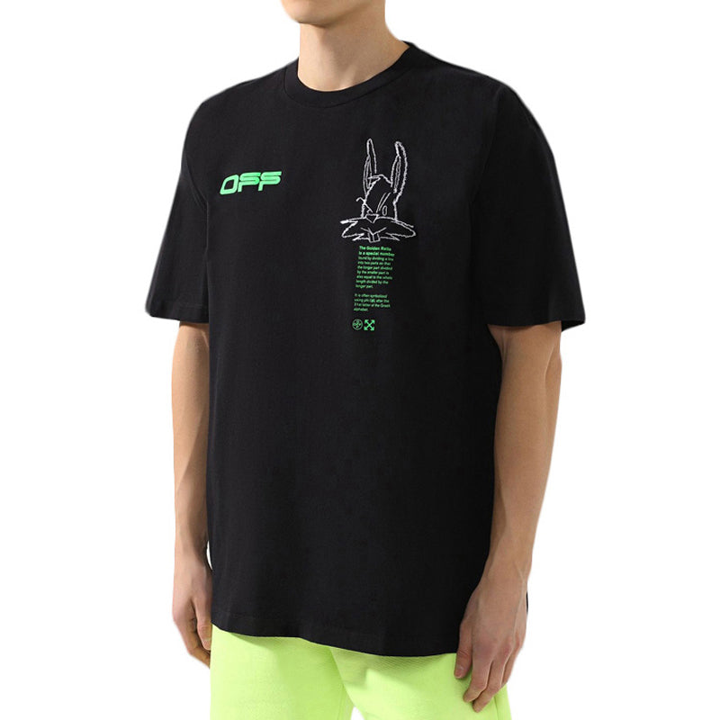 Off-White SS21 Printing Short Sleeve Black 0MAA038R201850081045