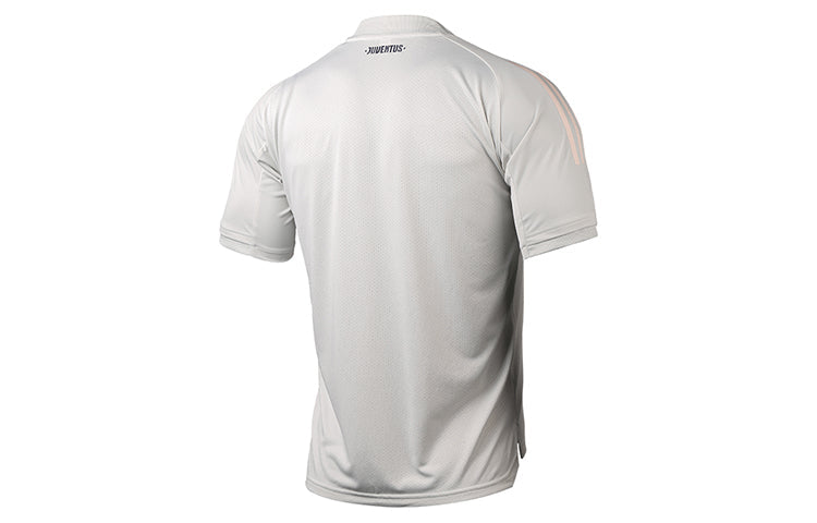 adidas JUVE TR Jersey JSY Juventus Soccer/Football Sports Short Sleeve Gray FR4263